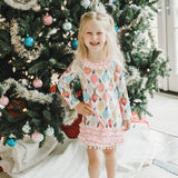 Ornaments Ruffle Gown with Bloomers